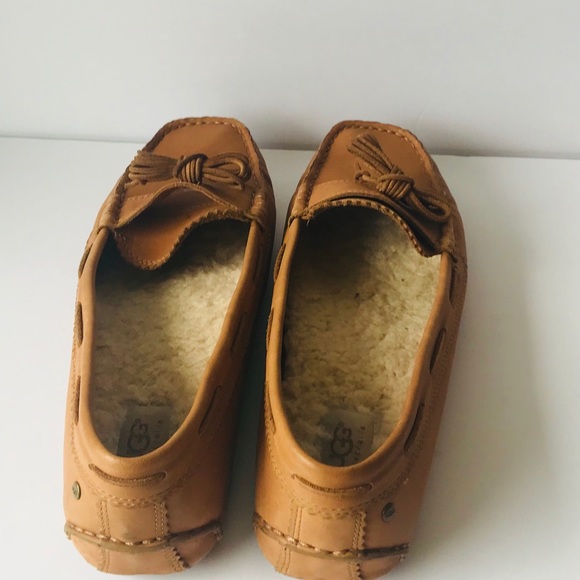 UGG Brown Leather Shoes Size 10 - Picture 4 of 8